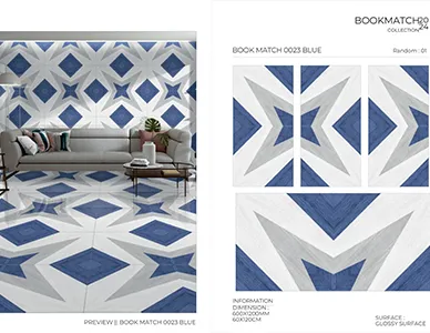 Book Match 0023 Blue